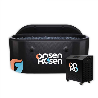 OnsenKosen Dogo Mini 1 Person Therapy Tub with Pro 2HP Dual Chiller/Heater